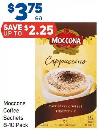 Foodland Moccona Coffee Sachets 8-10 Pack offer
