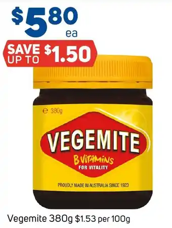 Foodland Vegemite 380g offer