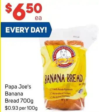Foodland Papa Joe's Banana Bread 700g offer