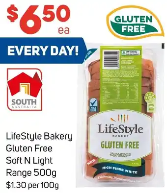 Foodland LifeStyle Bakery Gluten Free Soft N Light Range 500g offer