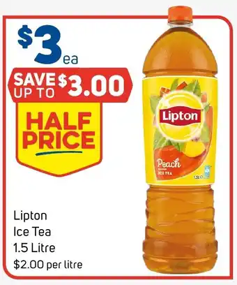 Foodland Lipton Ice Tea 1.5 Litre offer