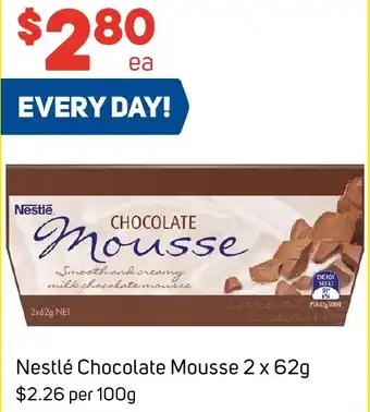 Foodland Nestlé Chocolate Mousse 2 x 62g offer