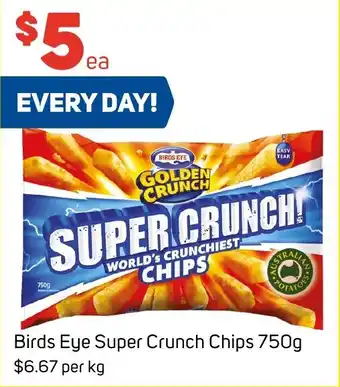 Foodland Birds Eye Super Crunch Chips 750g offer