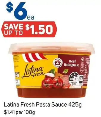 Foodland Latina Fresh Pasta Sauce 425g offer