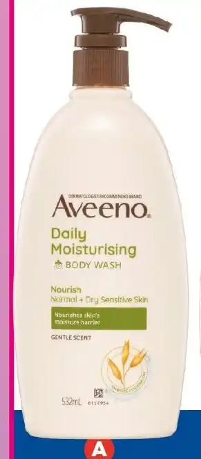 Foodland Aveeno Daily Moisturising Body Wash 532ml offer