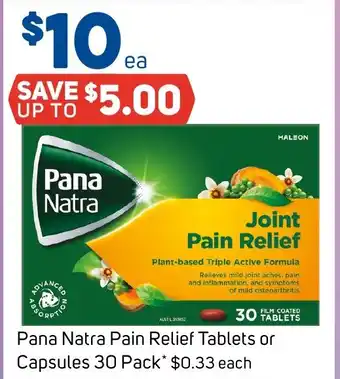 Pana Natra Pain Relief Tablets or Capsules 30 Pack