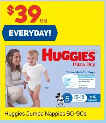 Foodland Huggies Jumbo Nappies 60-90s offer