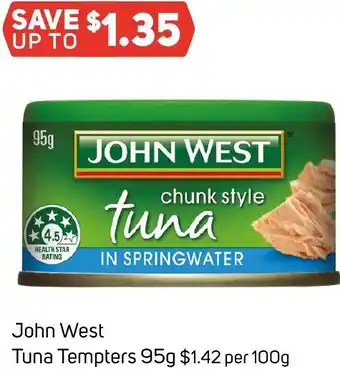 Foodland John West Tuna Tempters 95g offer