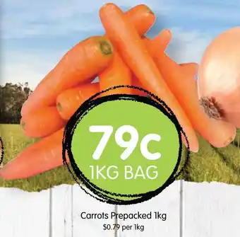 Spudshed Carrots Prepacked 1kg offer