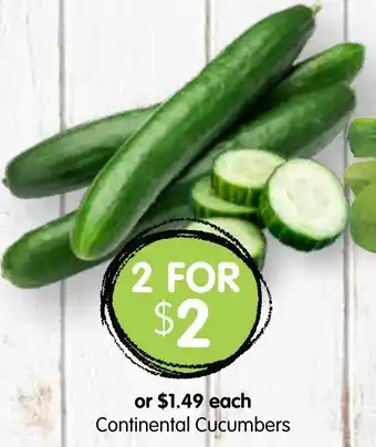 Spudshed Continental Cucumbers offer