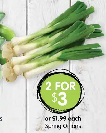 Spudshed Spring Onions offer