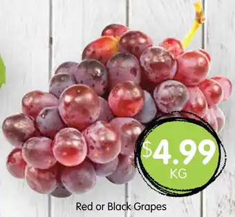 Spudshed Red or Black Grapes offer