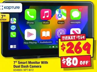 JB Hi-Fi 7" Smart Monitor With Dual Dash Camera offer