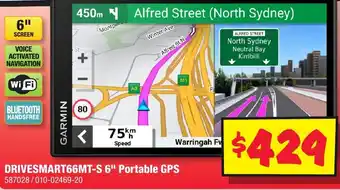 JB Hi-Fi DRIVESMART66MT-S 6" Portable GPS offer