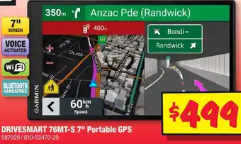 DRIVESMART 76MT-S 7" Portable GPS