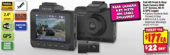 JB Hi-Fi Full-HD Front & Rear Dash Camera With 2.4" Screen, Wi-Fi & GPS Logger offer