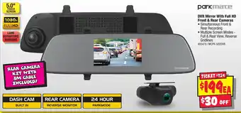 DVR Mirror With Full HD Front & Rear Cameras
