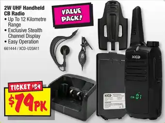 JB Hi-Fi 2W UHF Handheld CB Radio offer