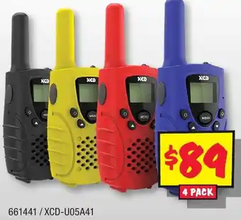 JB Hi-Fi 0.5 WATT 80 CHANNEL UHF HANDHELD CB RADIOS! offer