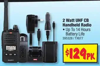 JB Hi-Fi 2 Watt UHF CB Handheld Radio offer