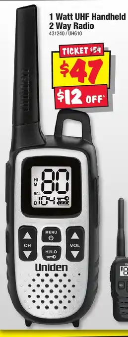 JB Hi-Fi 1 Watt UHF Handheld 2 Way Radio offer