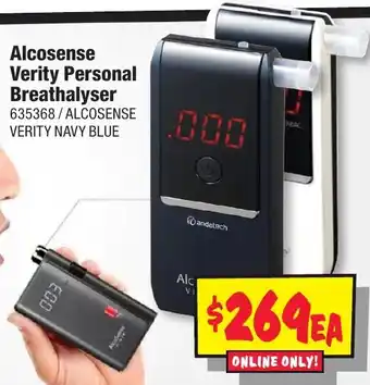 JB Hi-Fi Alcosense Verity Personal Breathalyser offer