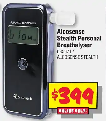 JB Hi-Fi Alcosense Stealth Personal Breathalyser offer