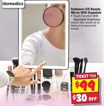 JB Hi-Fi Radiance LED Beauty Mirror With Organiser offer