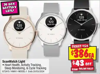 JB Hi-Fi ScanWatch Light offer