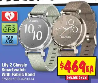 JB Hi-Fi Lily 2 Classic Smartwatch With Fabric Band offer