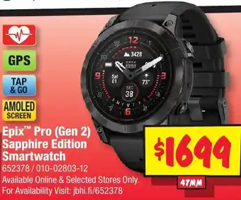 JB Hi-Fi Epix Pro (Gen 2) Sapphire Edition Smartwatch offer