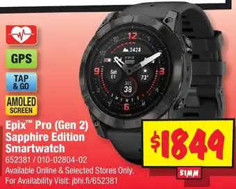 JB Hi-Fi Epix Pro (Gen 2) Sapphire Edition Smartwatch offer