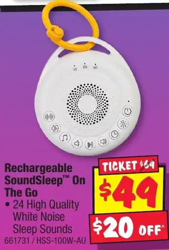 Rechargeable SoundSleep On The Go
