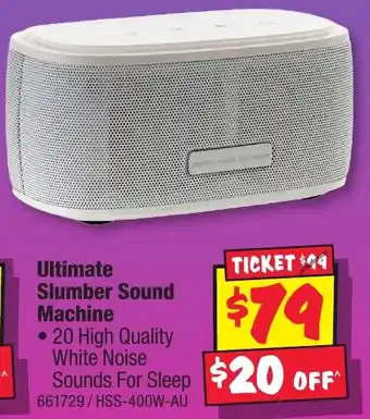 JB Hi-Fi Ultimate Slumber Sound Machine offer