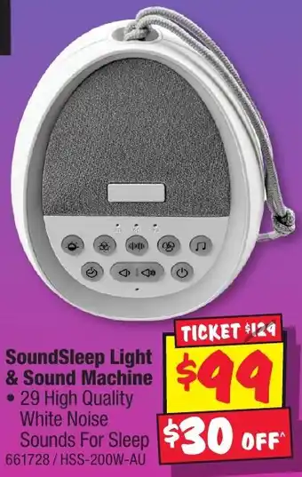 JB Hi-Fi SoundSleep Light & Sound Machine offer