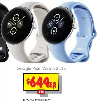 JB Hi-Fi Google Pixel Watch 2 LTE offer
