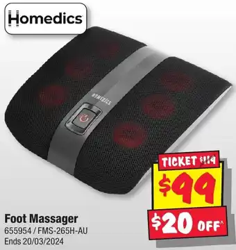 JB Hi-Fi Foot Massager offer