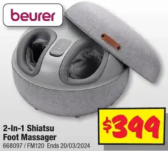 JB Hi-Fi 2-In-1 Shiatsu Foot Massager offer