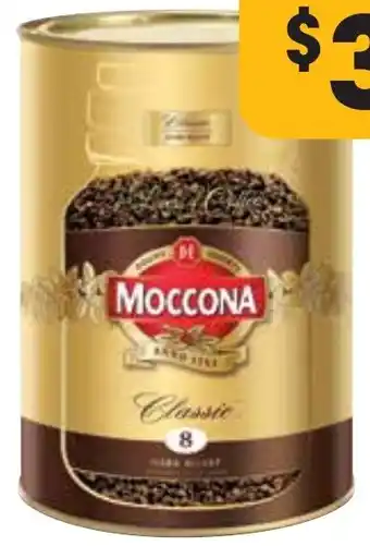 Campbells Wholesale Moccona Classic Dark Roast Instant Coffee 500gm offer