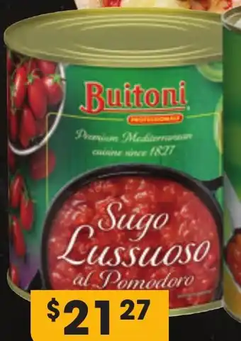 Campbells Wholesale 2.6kg BUITONI SUGO LUSSUOSO AL POMODORO PASTA SAUCE offer