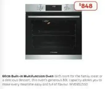 Retravision 60cm Built-in Multifunction Oven offer