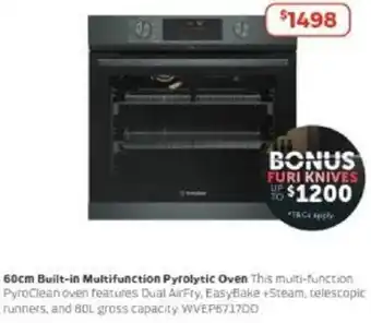 Retravision 60cm Built-in Multifunction Pyrolytic Oven offer
