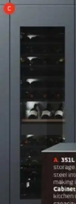 Retravision Integrated Wine Cabinet offer