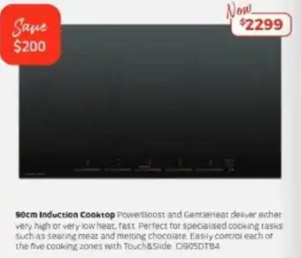 90cm Induction Cooktop