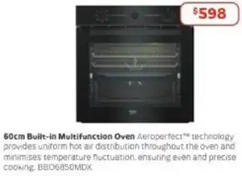 Retravision 60cm Built-in Multifunction Oven offer