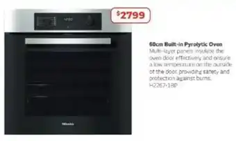 Retravision 60cm Built-in Pyrolytic Oven offer