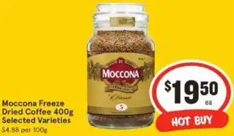 IGA Moccona Freeze Dried Coffee 400g offer