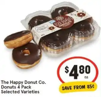 IGA The Happy Donut Co. Donuts 4 Pack offer