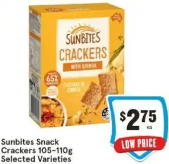 IGA Sunbites Snack Crackers 105-110g offer