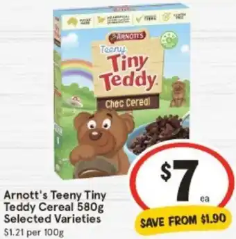 IGA Arnott's Teeny Tiny Teddy Cereal 580g offer